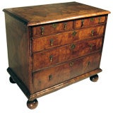 English Kingwood & Olivewood Oyster Veneered Chest of Drawers