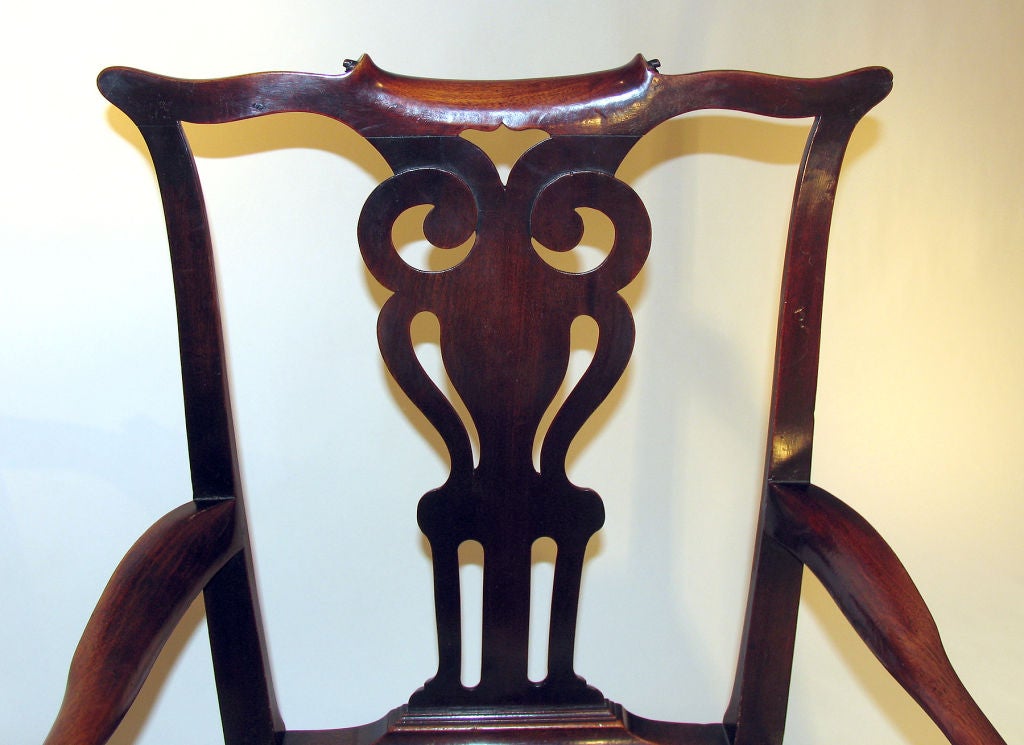 English George II Walnut Armchair