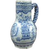 Late 17th century French Faience Jug