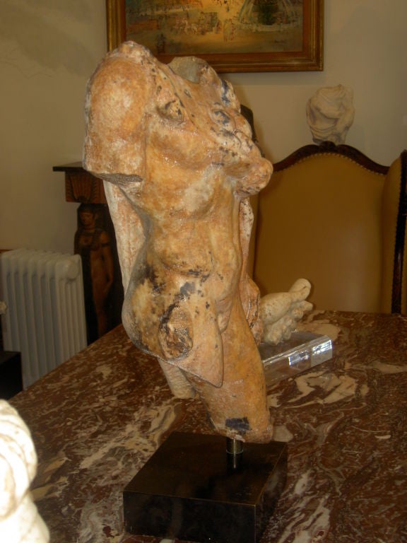 Marble Roman Torso of Silvanus For Sale