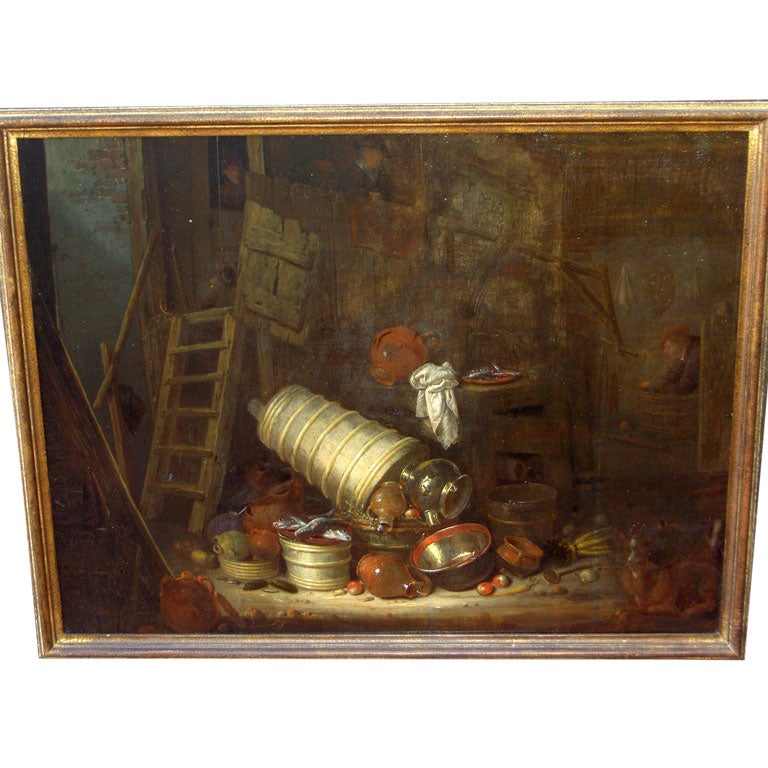 Painting by DIRK WYN TRAC,  signed, Dutch, 1625-1678 For Sale