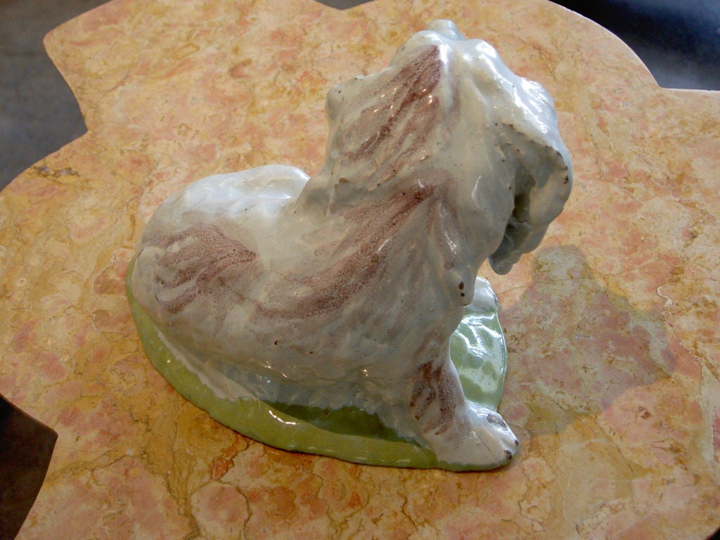 18th century Faience Spaniel