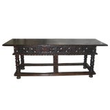Antique Northern Spanish Table of the Refectory Type