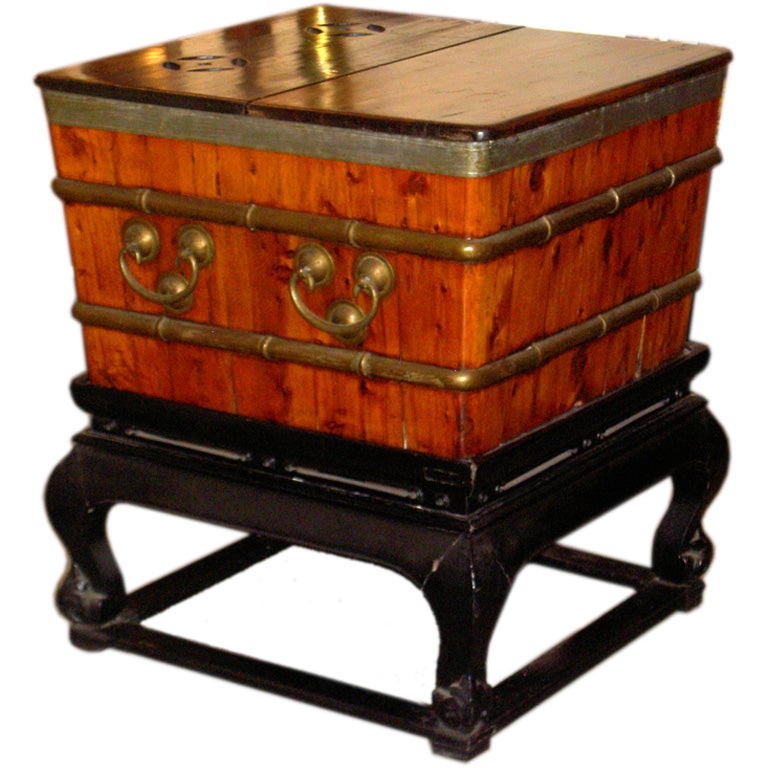 Chinese Ice Chest on Stand For Sale