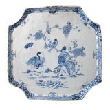 Antique Dutch Delft Wall Plaque, 1750-60