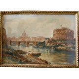 Italian Grand Tour Watercolor, Stefano Donadoni 1844-1911