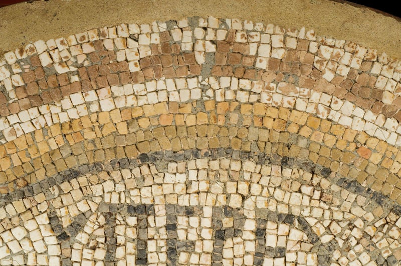 A Late Roman Mosaic Floor Fragment In Good Condition For Sale In Los Angeles, CA