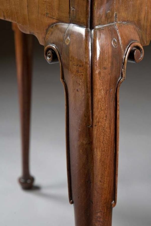 A Queen Anne Walnut Tea Table