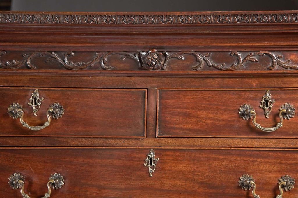 A Wonderfully Carved mahogany Chest on Chest