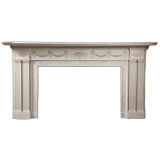 A Neoclassic American Fireplace Mantle