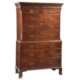 A Wonderfully Carved mahogany Chest on Chest