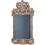 An 18th Century Italian Painted and Gilded Mirror