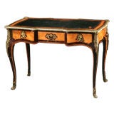 A Satinwood Bureau Plat Writing Desk