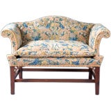 Antique A Chippendale Camelback Settee