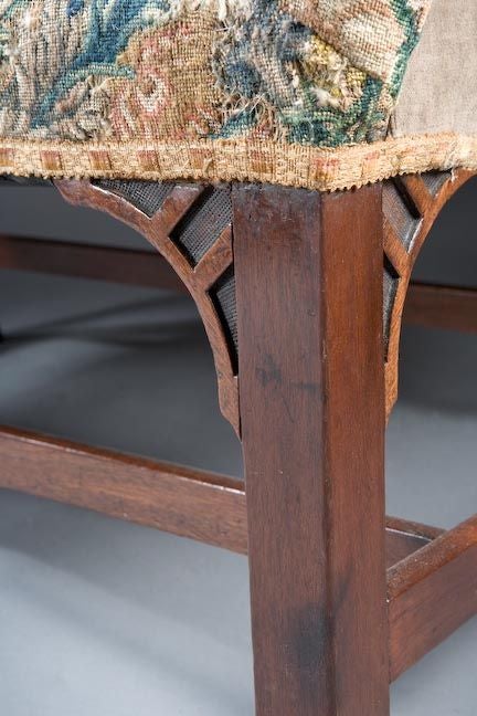 18th Century and Earlier A Chippendale Camelback Settee