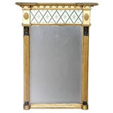 An English Egyptian Themed  Regency Giltwood Pier Mirror