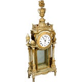 An 18th Century Italian Painted and Gilt Decorated Clock