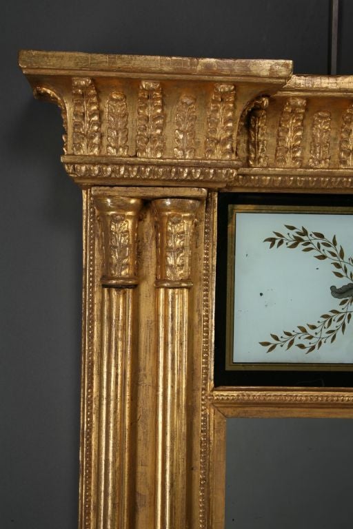 A Very Large American Giltwood Pier Mirror