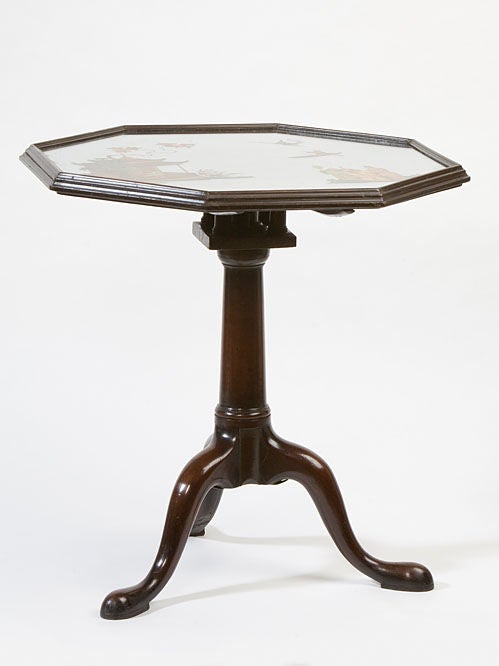 English George III mahogany tripod Tea Table