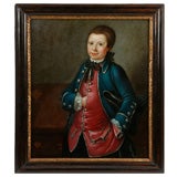 Antique English Portrait of a young man