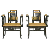 Antique Rare set of 4 American aesthetic window seats