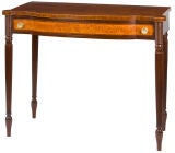 Federal mahogany and flame birch serving table