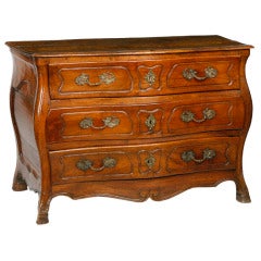 Provincial Louis XV Bombé Commode 6