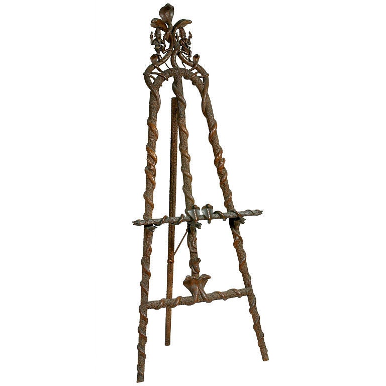 Anglo-Indian Carved Easel