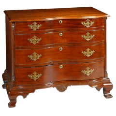 Connecticut Chippendale Reverse Serpentine Chest