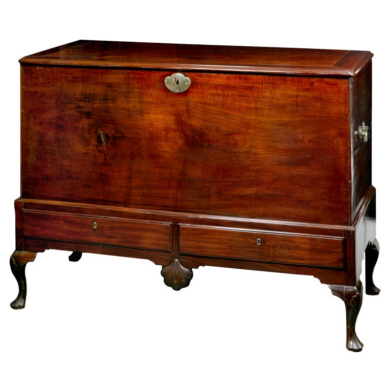 Irish Georgian coffer on stand