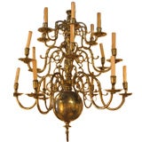 Dutch early 19th Century brass chandelier
