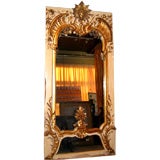 Swedish early 19th Century Carved and Giltwood mirror