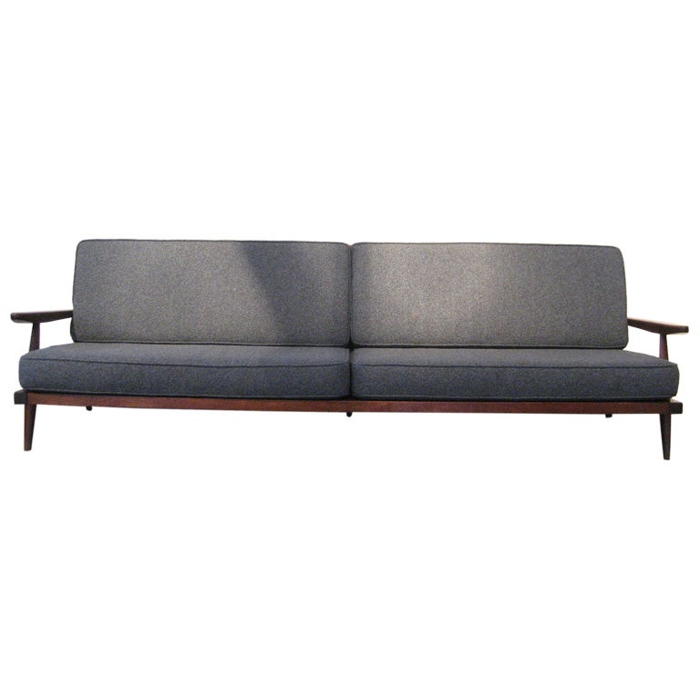 Terrific Eight Foot Spindle-Back Sofa by George Nakashima