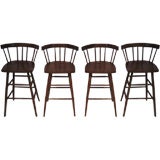 Set of Four New Hope School Bar Stools