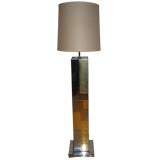 Amazing Chrome and Brass "Cityscape" Floor Lamp by Paul Evans