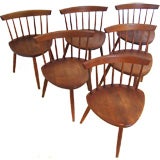 Set of Six Iconic "Mira" Chairs by George Nakashima