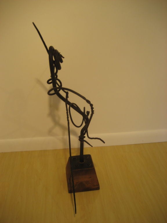 This one-of-a-kind sculpture has an incredible form, and is attributed to Harry Balmer. In our NJ gallery.