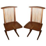 Pair of George Nakashima "Conoid" Chairs