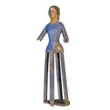 19th Century Painted Dress Model or Doll