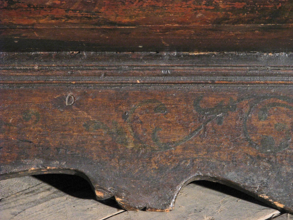 Dipinto Cassone rinascimentale dipinto dell'inizio del XVII secolo in vendita