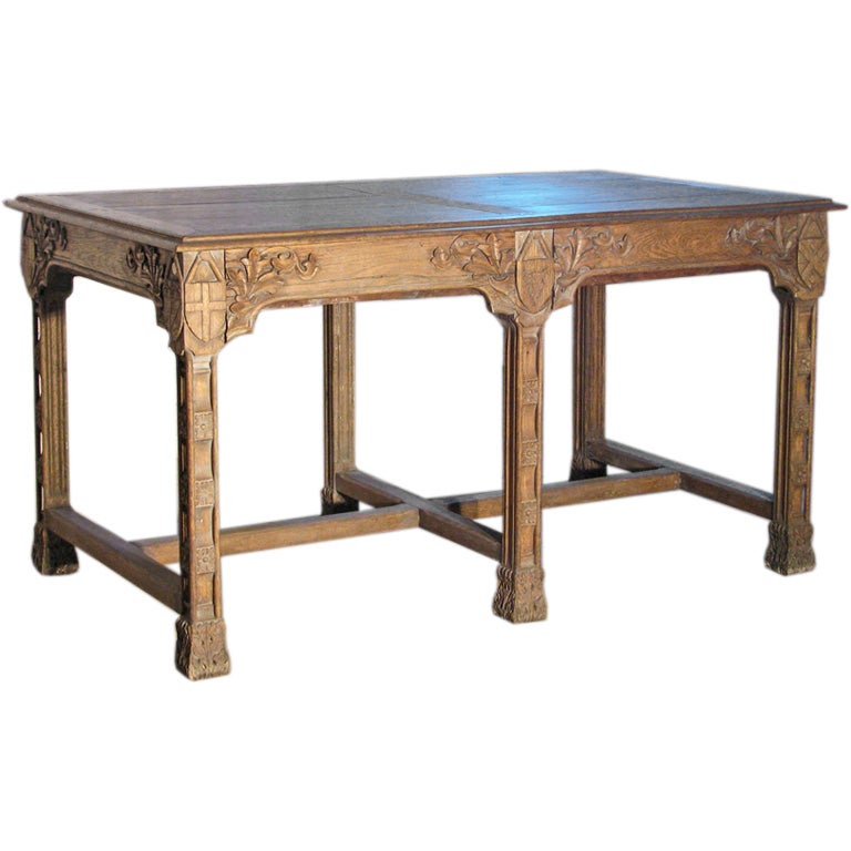 19th Century Gothic Revival Center Table in the manner of Pugin For Sale