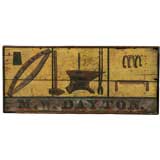 Blacksmith sign for Merritt W. Dayton