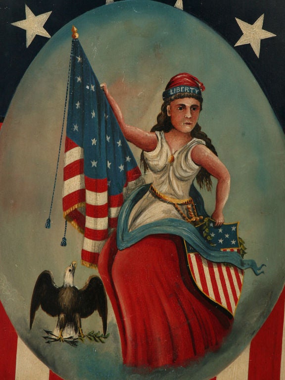 Pair of Patriotic Shields