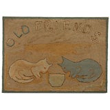 “Old Friends” Hooked Rug