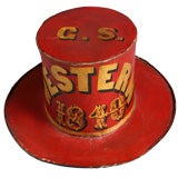 Paint Decorated Leather Parade Hat