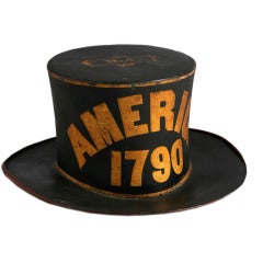 Paint Decorated Leather Parade Hat