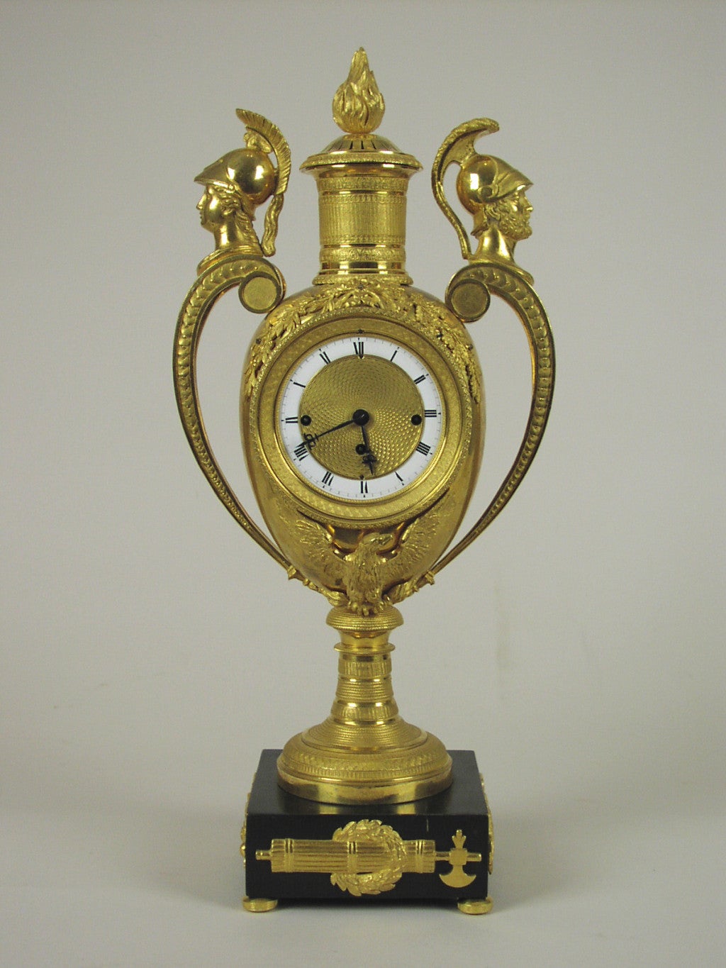 French Empire Ormolu Vase Clock