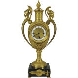 French Empire Ormolu Vase Clock