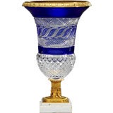 Russian Cut Crystal Ormolu Mounted Vase