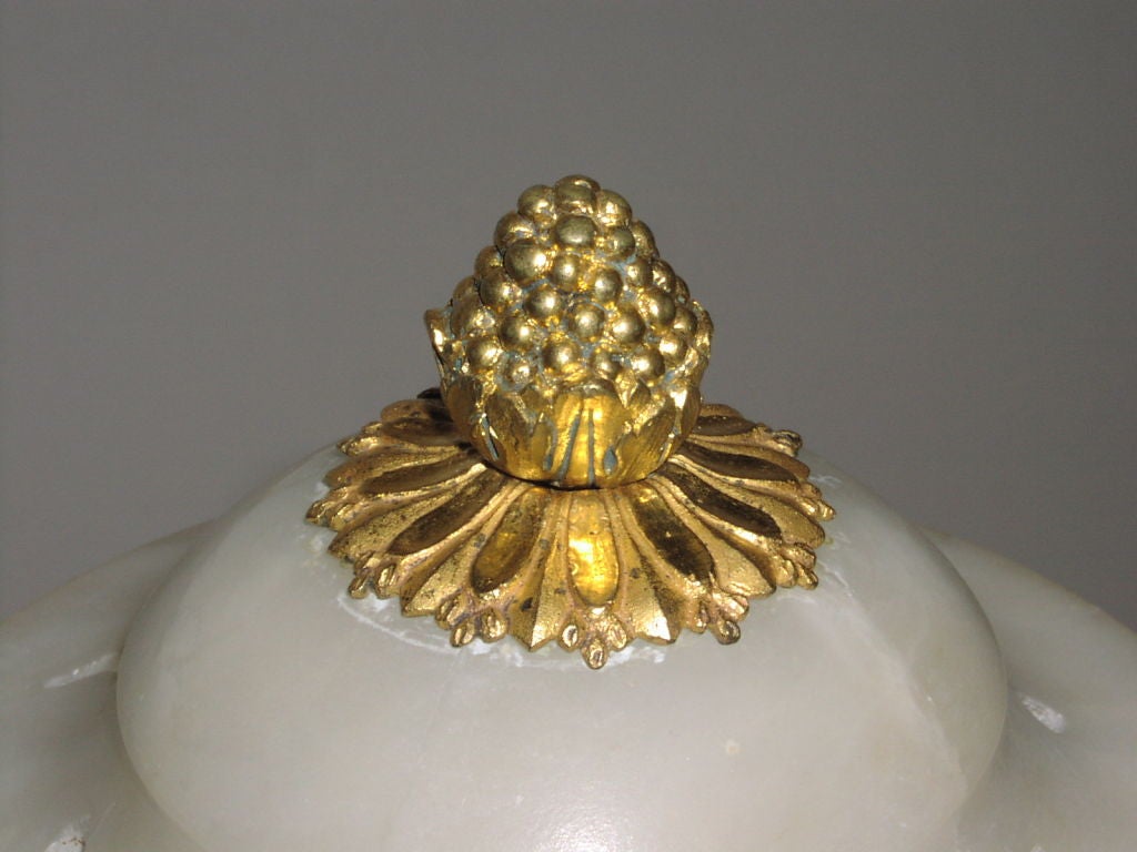 Paris Porcelain and Alabaster Centerpiece